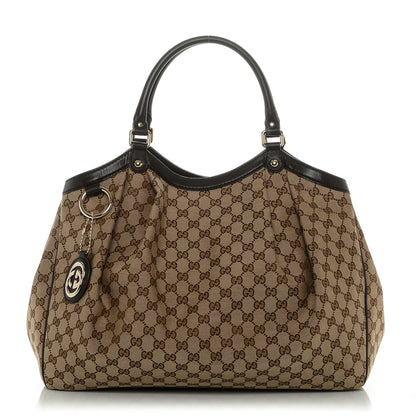 Gucci Monogram Large Sukey Tote Dark Brown 1 of 7