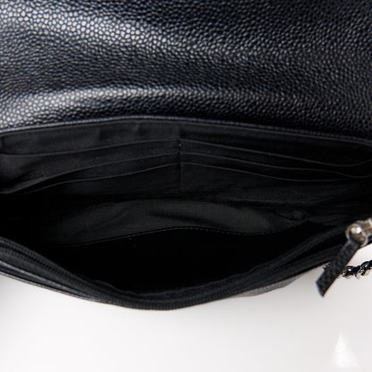 Chanel Caviar Half Moon Wallet On Chain WOC Black 5 of 11