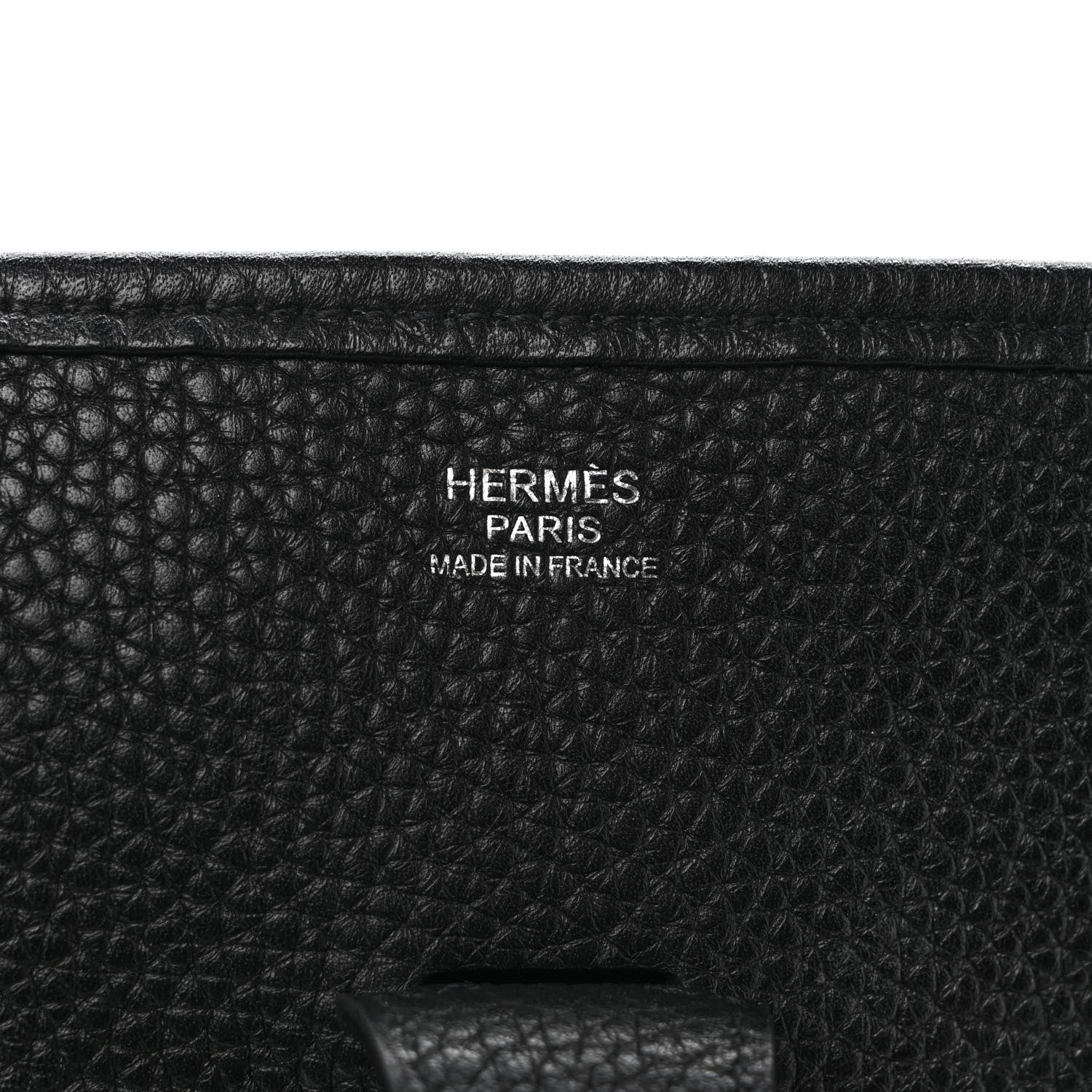 Hermes Taurillon Clemence Evelyne III GM Black 6 of 10