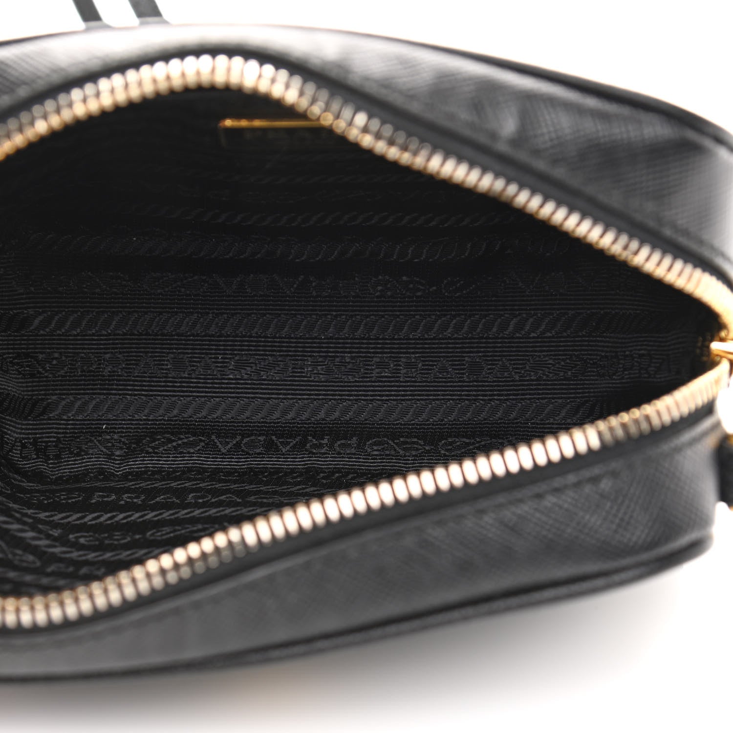 Prada Saffiano Lux Small Camera Crossbody Bag Black 5 of 10