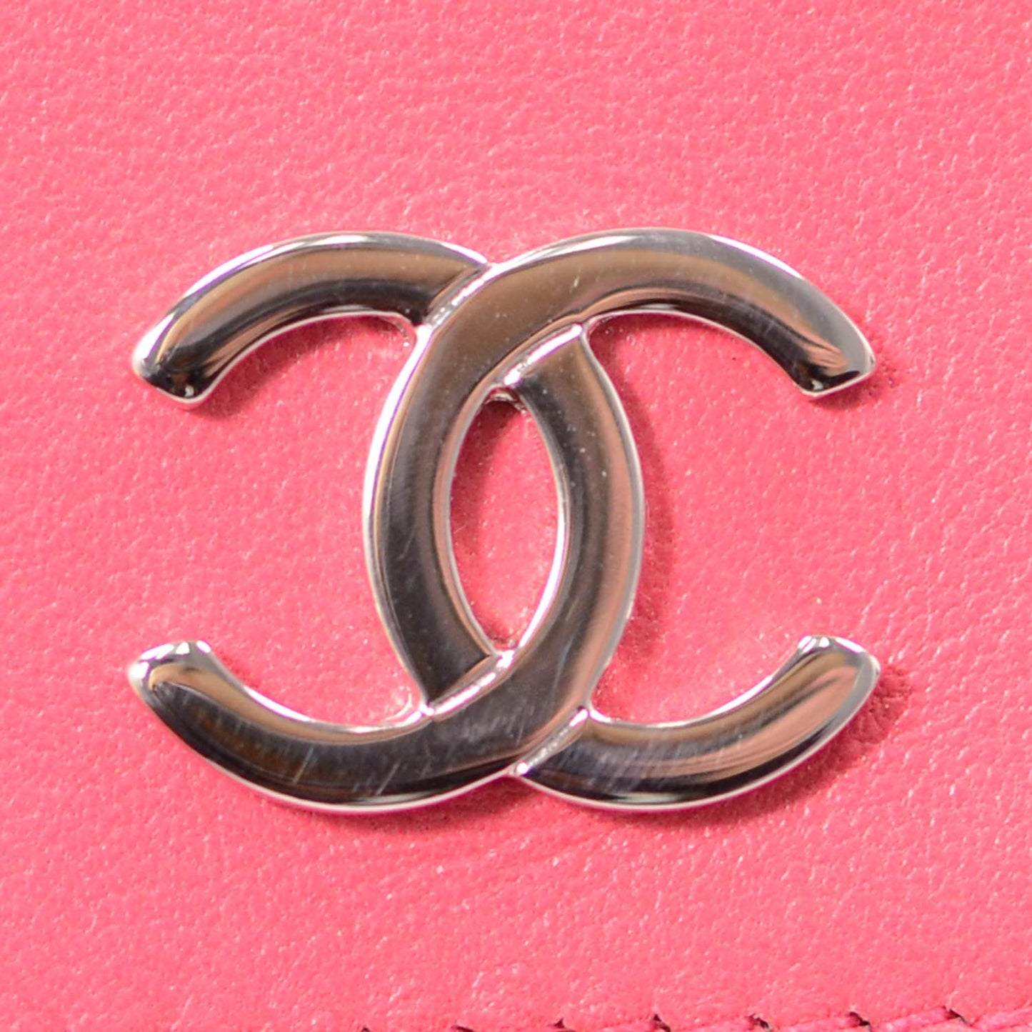 Lambskin Precious Symbols Wallet Coral