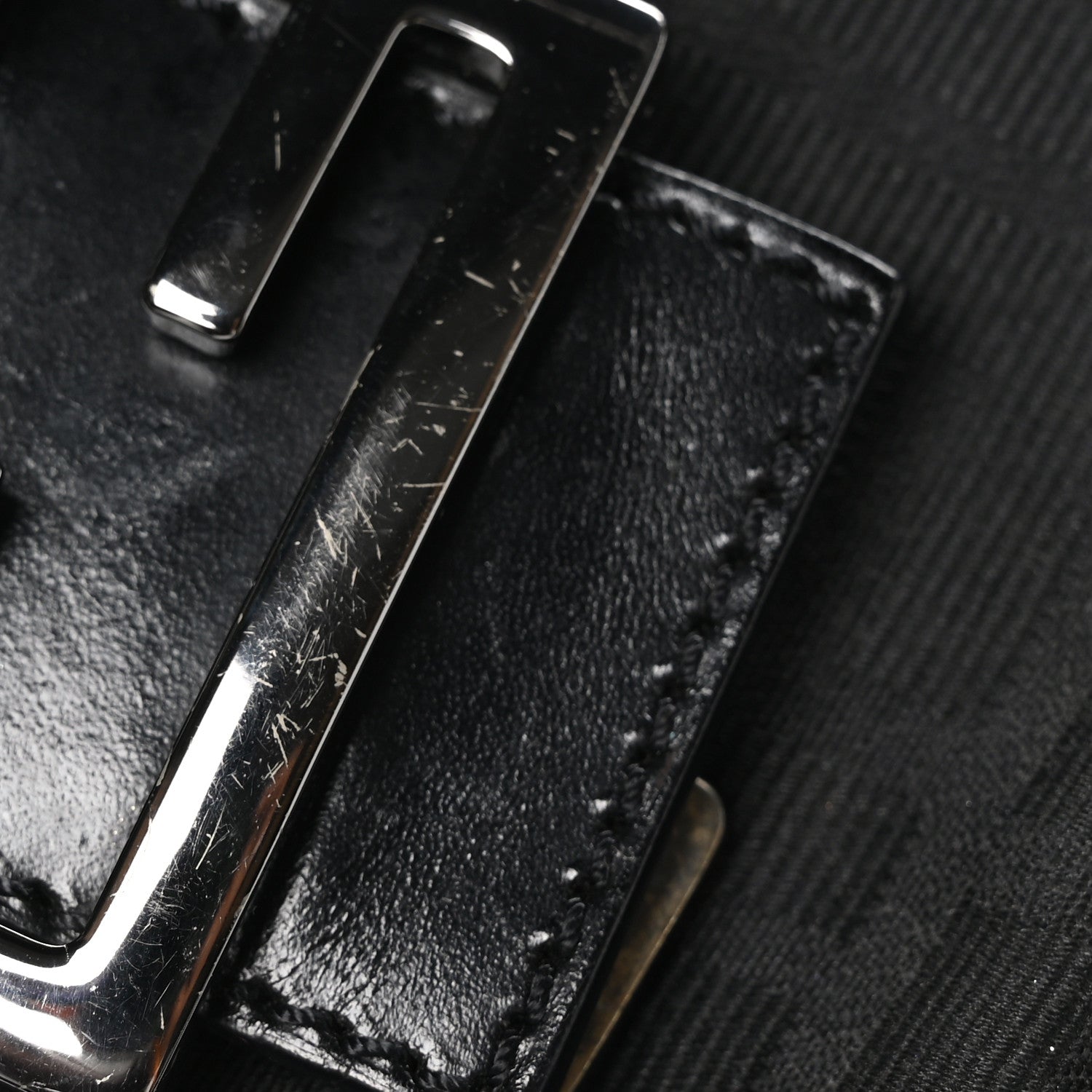 Fendi Zucca Mini Baguette Black 10 of 10