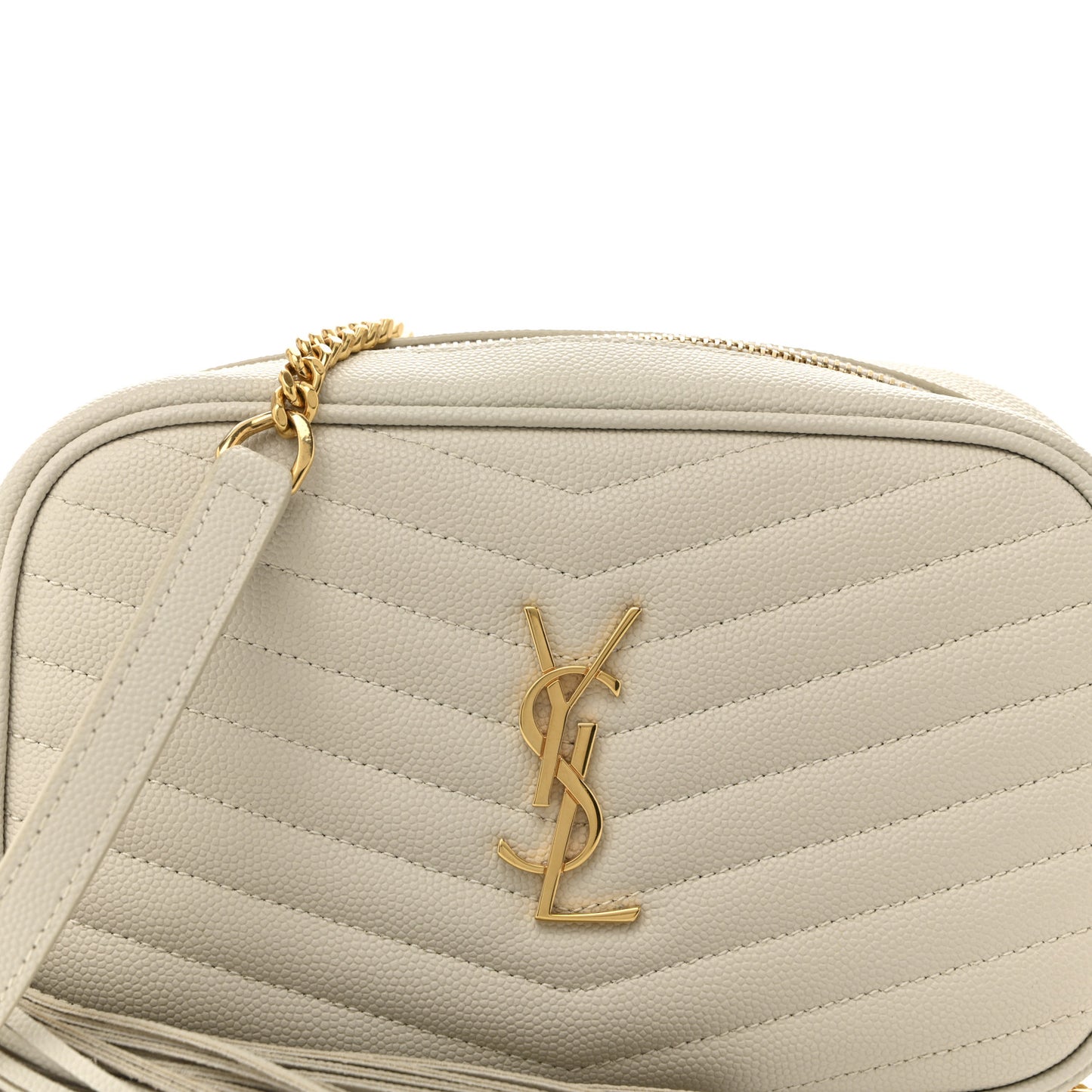 Grain De Poudre Matelasse Monogram Mini Lou Camera Bag Crema Soft