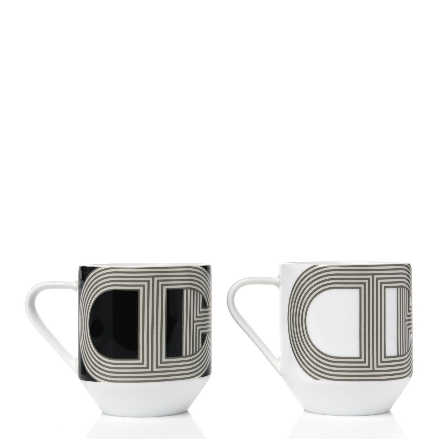 Hermes Porcelain Rallye 24 Coffee Cup And Saucer Set Of 2 2 of 6