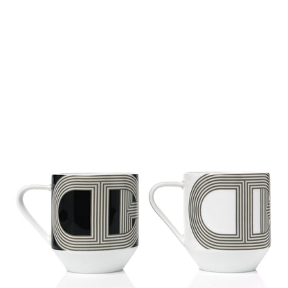 Hermes Porcelain Rallye 24 Coffee Cup And Saucer Set Of 2 2 of 6