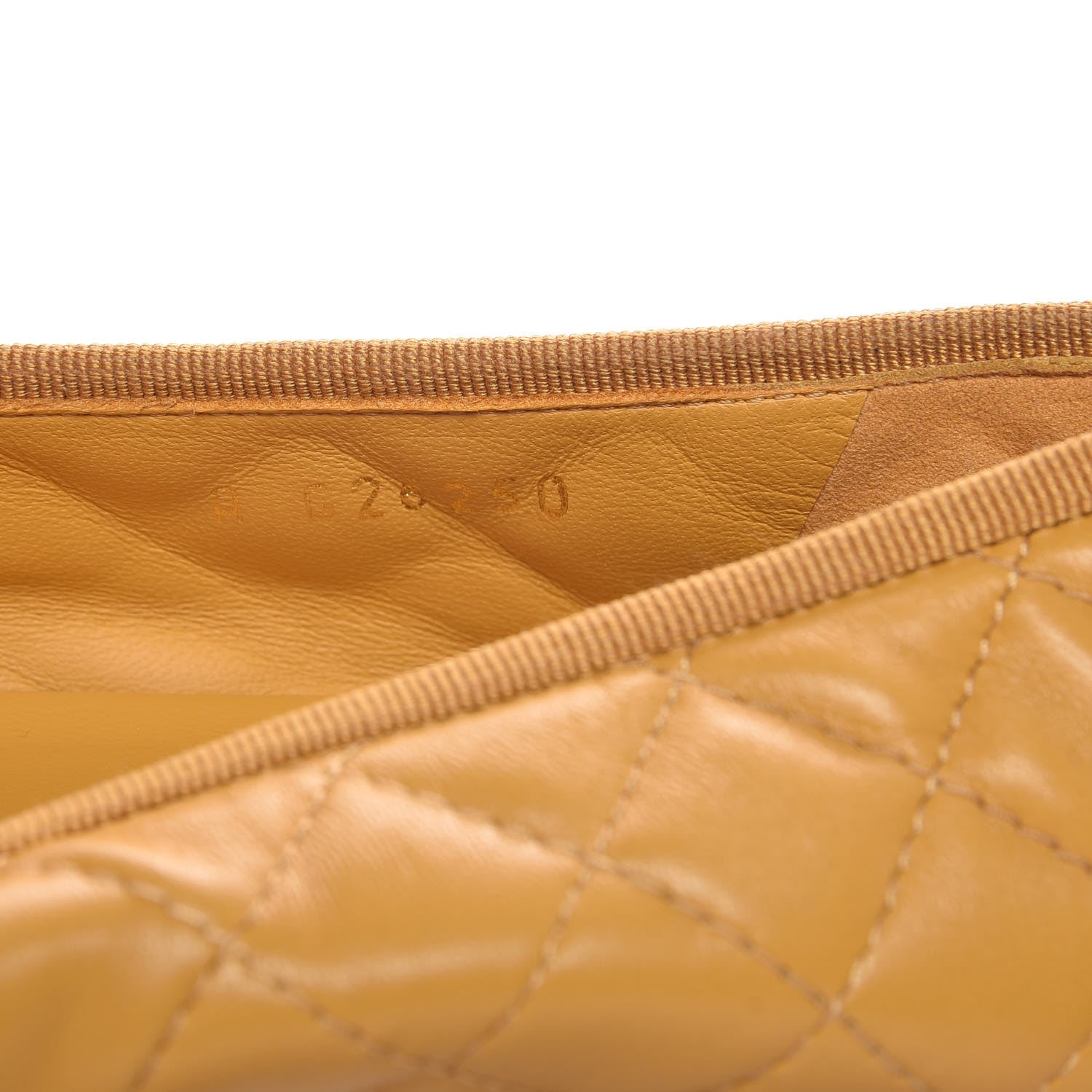 Chanel Lambskin Quilted CC Cap Toe Ballerina Flats 37 Yellow 8 of 9