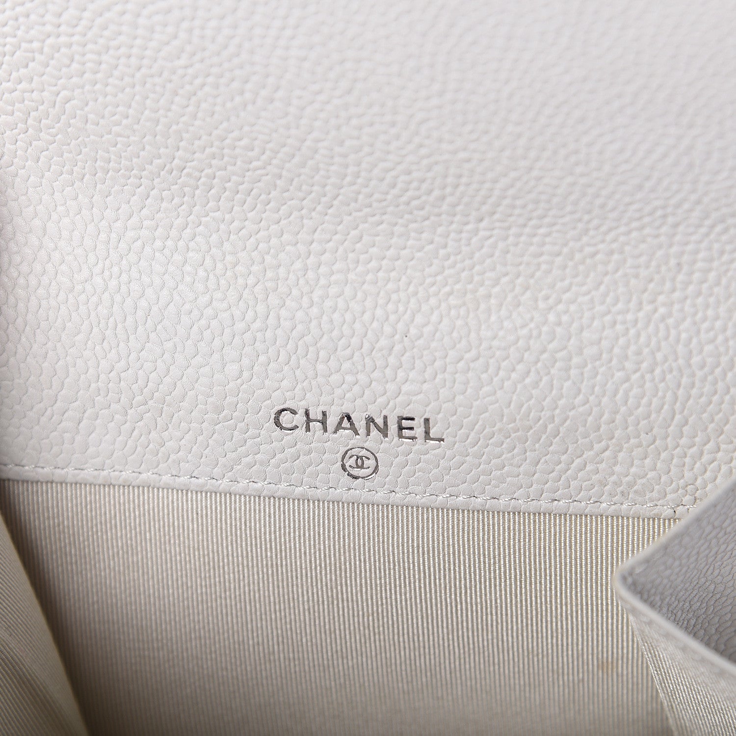 Chanel Caviar Outdoor Ligne French Wallet White 5 of 7