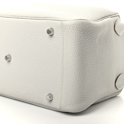 Hermes Taurillon Clemence Lindy 30 Gris Perle 7 of 8