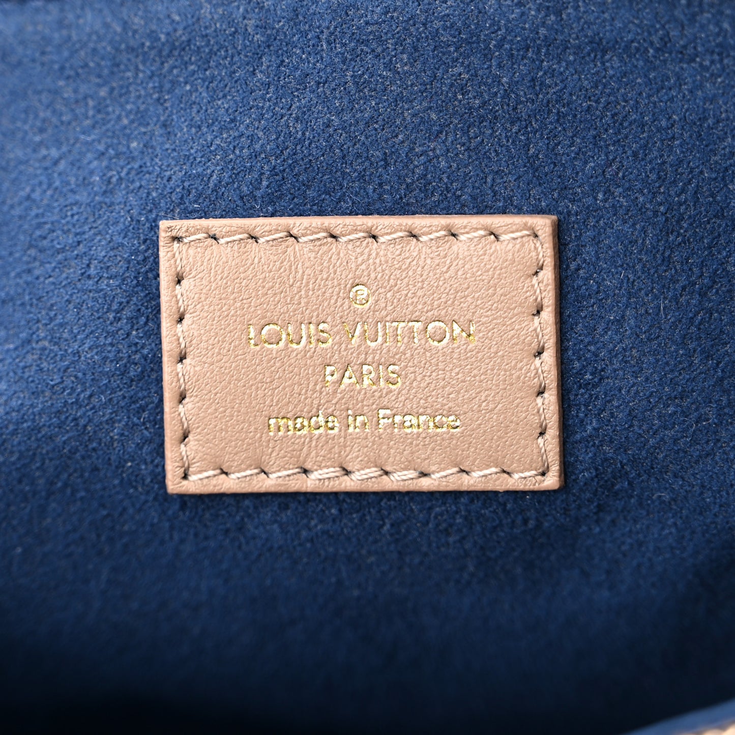 Lambskin Embossed Monogram Coussin PM Taupe