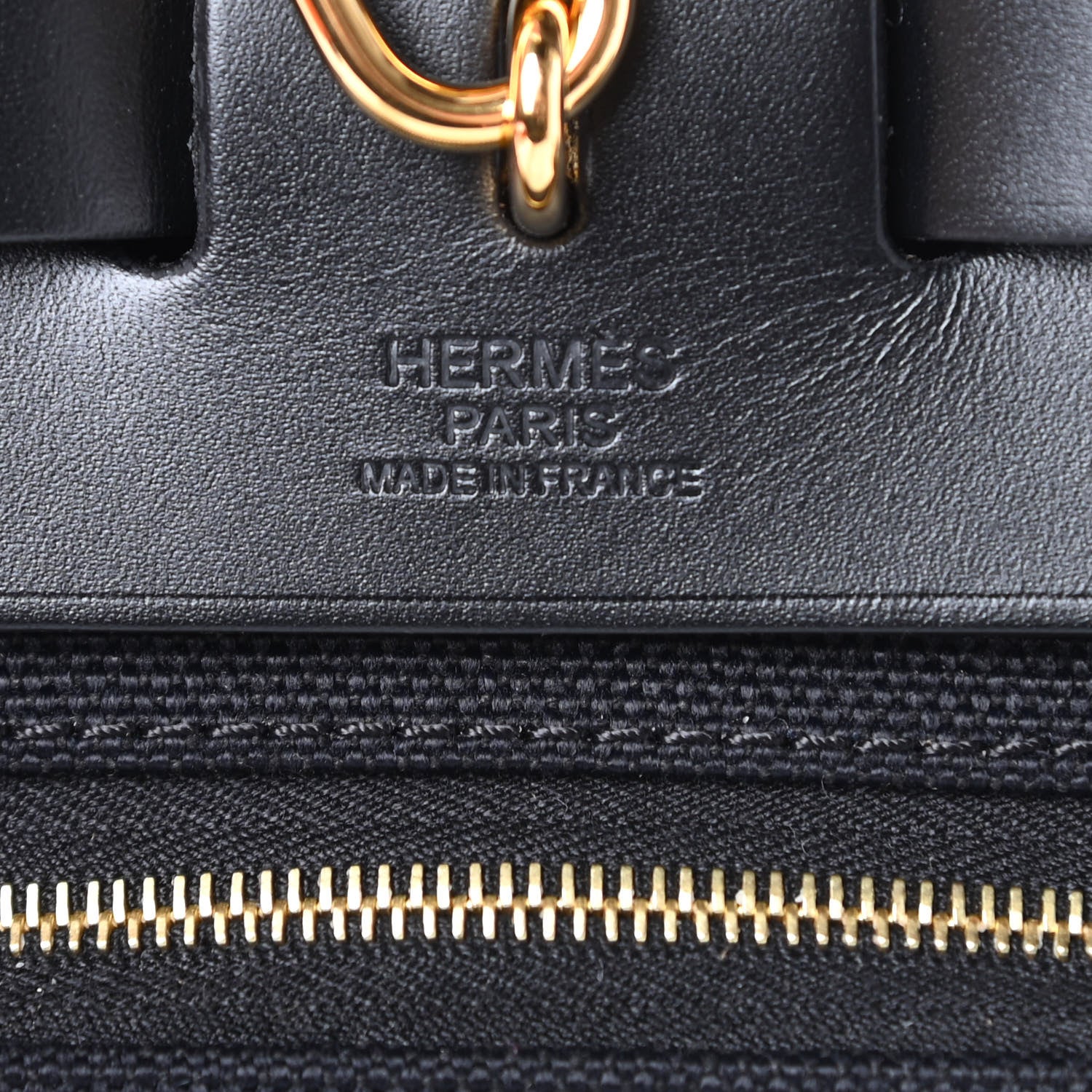 Hermes Military Toile Vache Hunter Herbag Zip PM 31 Black 7 of 12