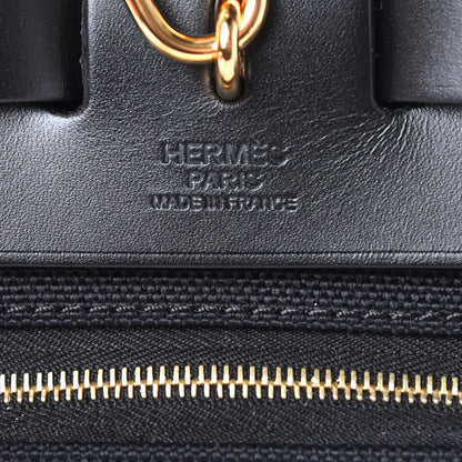 Hermes Military Toile Vache Hunter Herbag Zip PM 31 Black 7 of 12