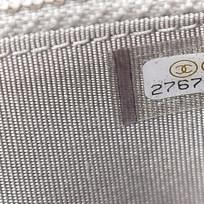 Chanel Caviar Quilted Boy Small Zip Around Wallet Grey 8 of 8