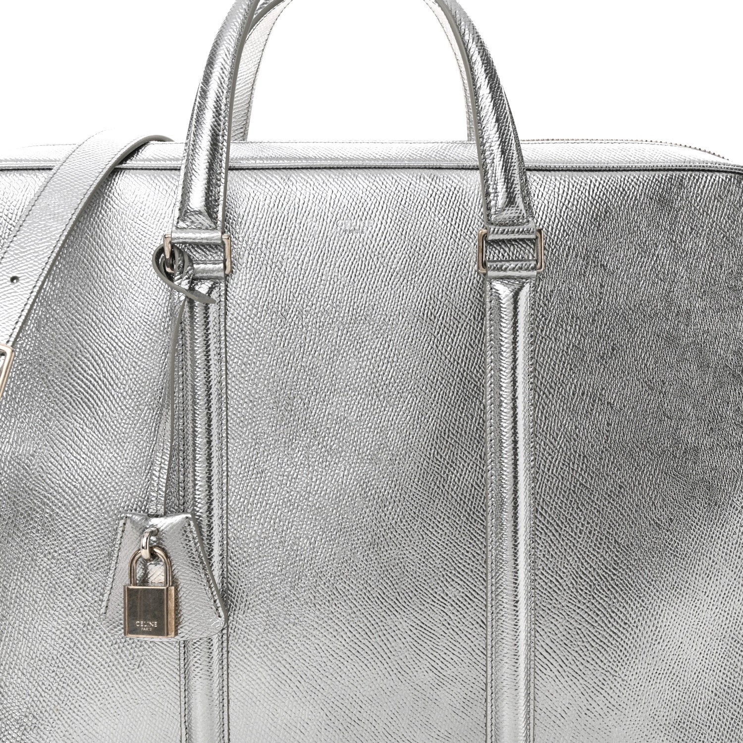Celine Cartable Briefcase Silver 8 of 10