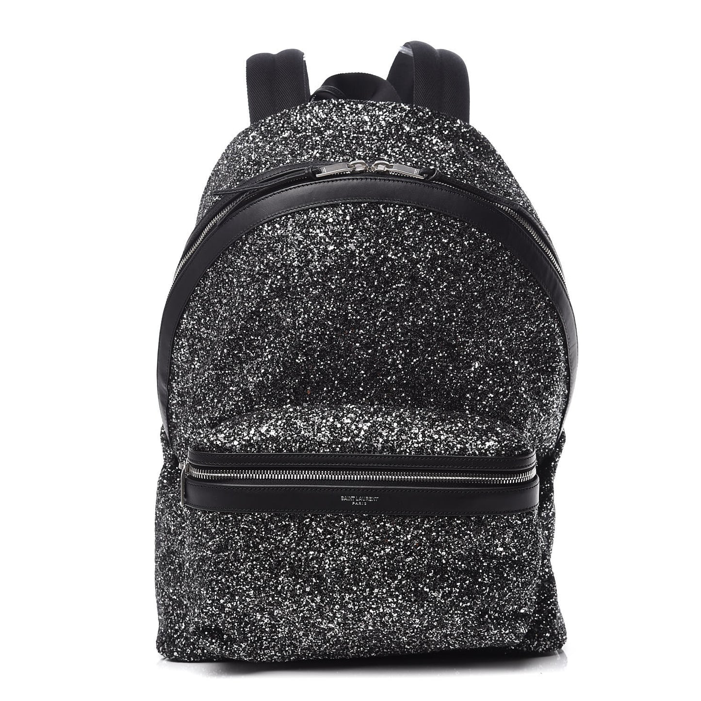 Glitter Canvas City Backpack Black