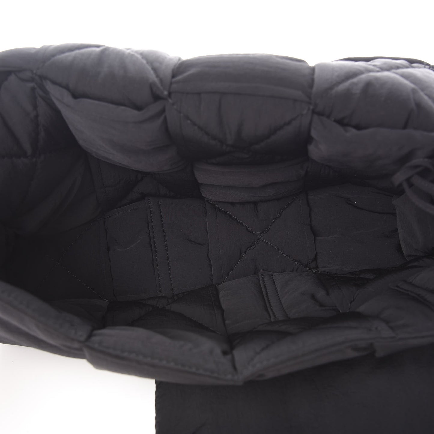 Nylon Intrecciato Padded Tech Cassette Bag Black