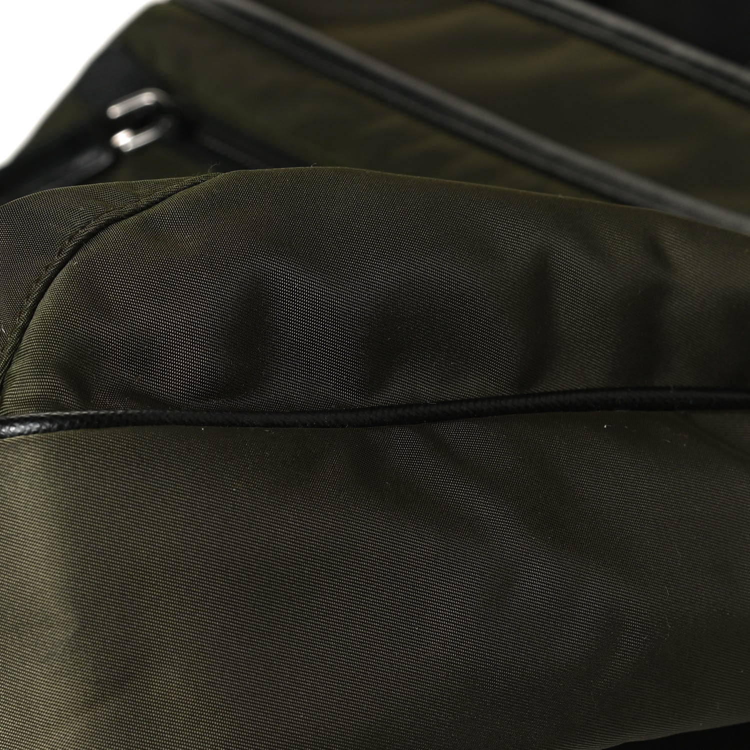 Prada Tessuto Nylon Saffiano Messenger Bag Militare 21 of 27