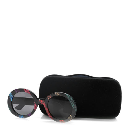 Gucci Acetate Round Glitter GG0319S Sunglasses Rainbow 8 of 8
