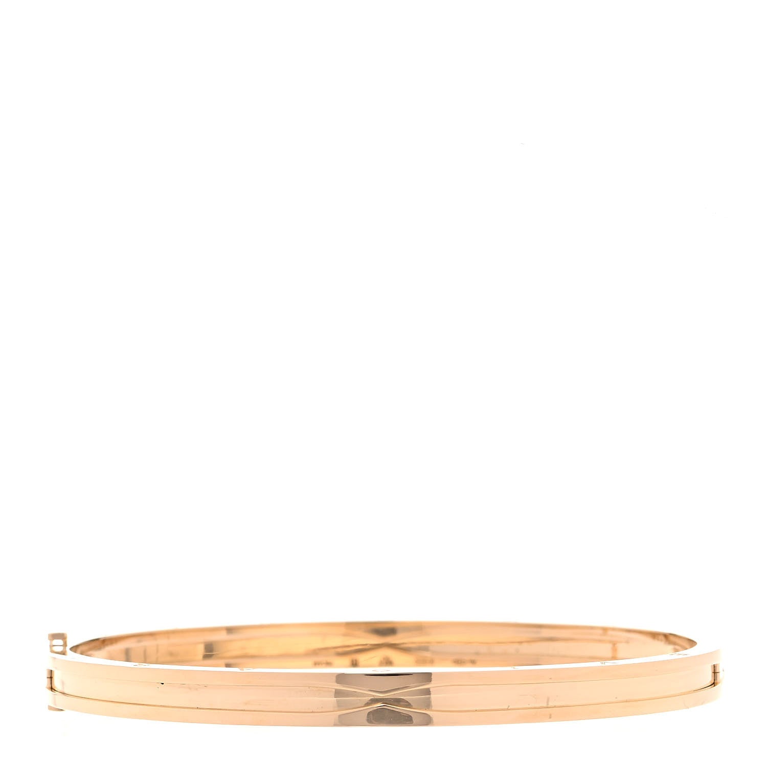Bulgari 18K Yellow Gold Narrow B.Zero1 Bangle Bracelet M 1 of 7