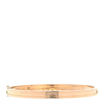 Bulgari 18K Yellow Gold Narrow B.Zero1 Bangle Bracelet M 1 of 7