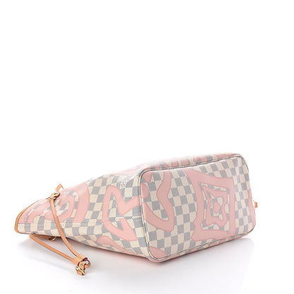 Louis Vuitton Damier Azur Tahitienne Neverfull MM 4 of 10