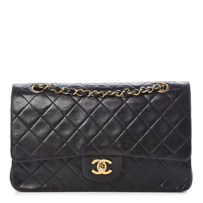 Chanel Lambskin Quilted Medium Double Flap Black 1 of 11