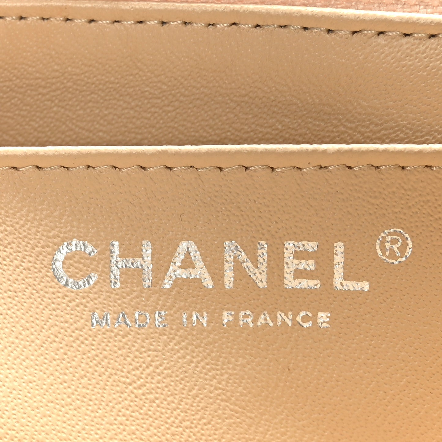 Lambskin Quilted Jumbo Single Flap Beige Clair