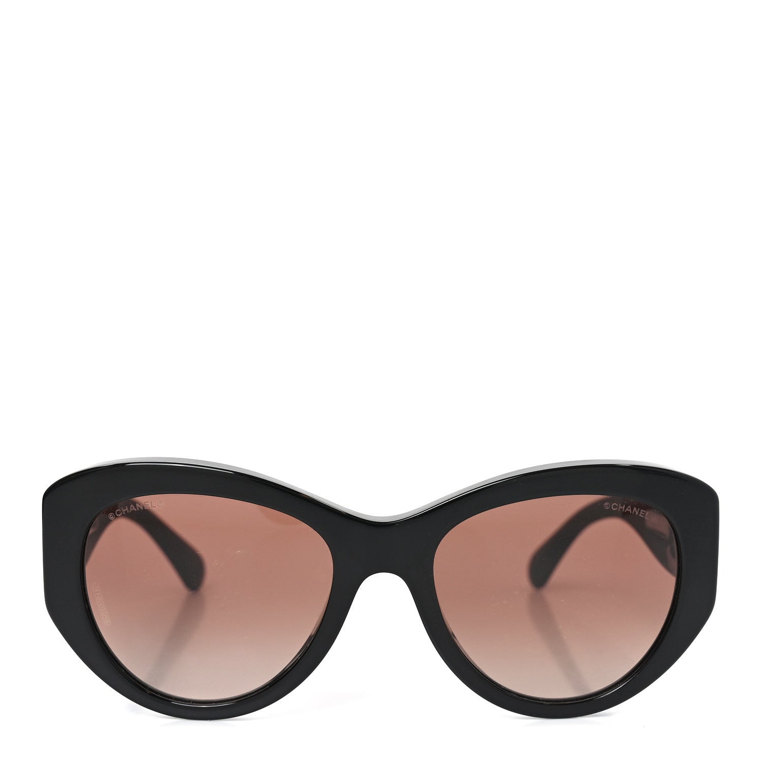 Chanel Acetate Butterfly Large CC Sunglasses 5492-A Black 2 of 7