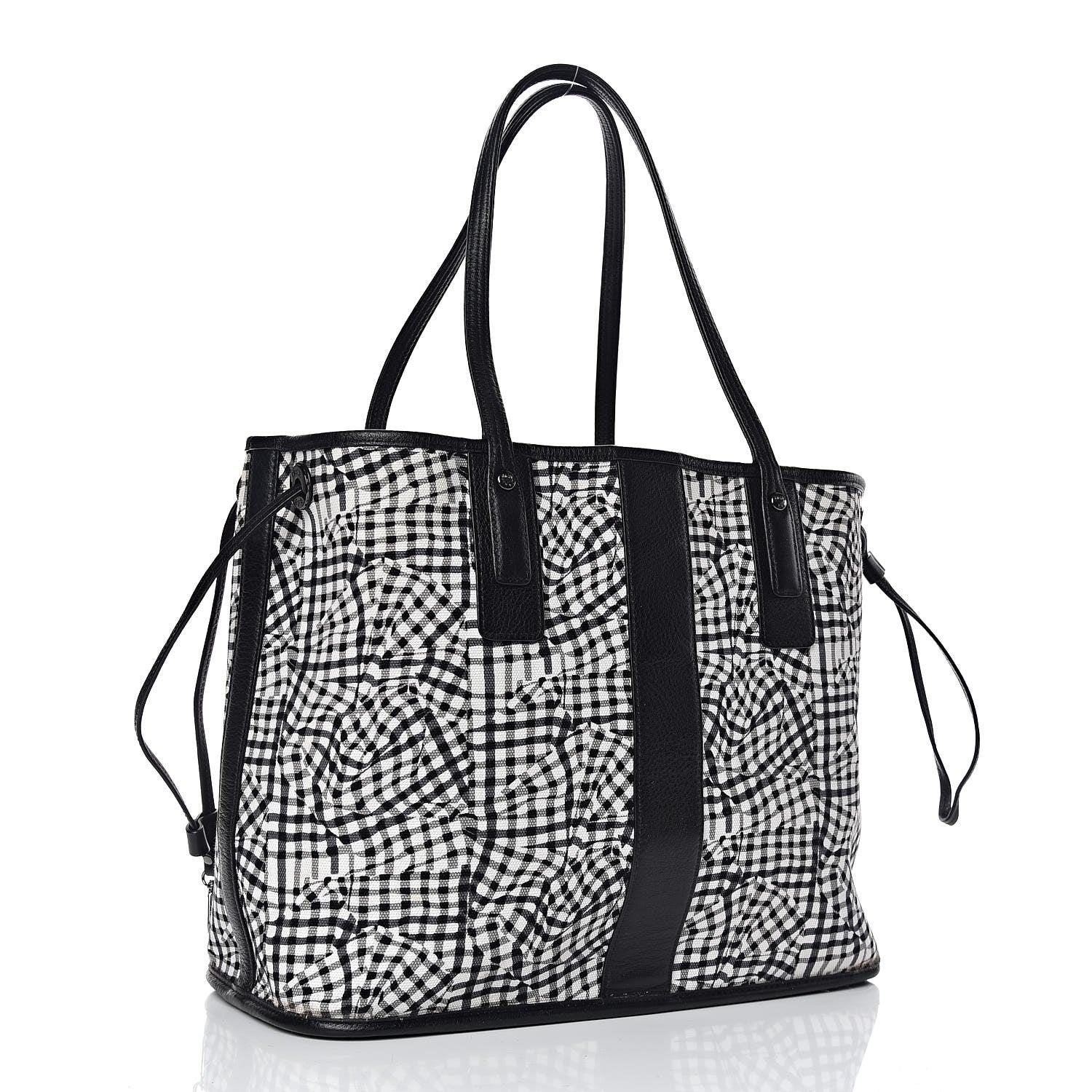 MCM Visetos Medium Liz Reversible Shopper Tote Black 5 of 16