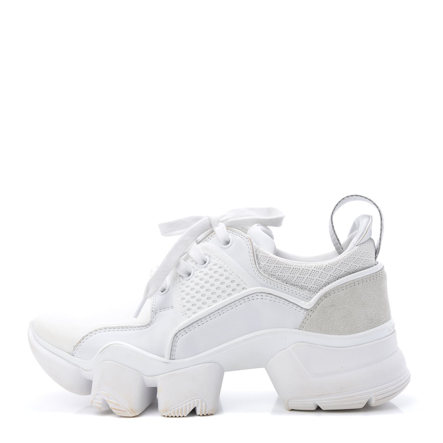 Givenchy Neoprene Suede Mesh Baisse Jaw Low Sneakers 36.5 White 1 of 9