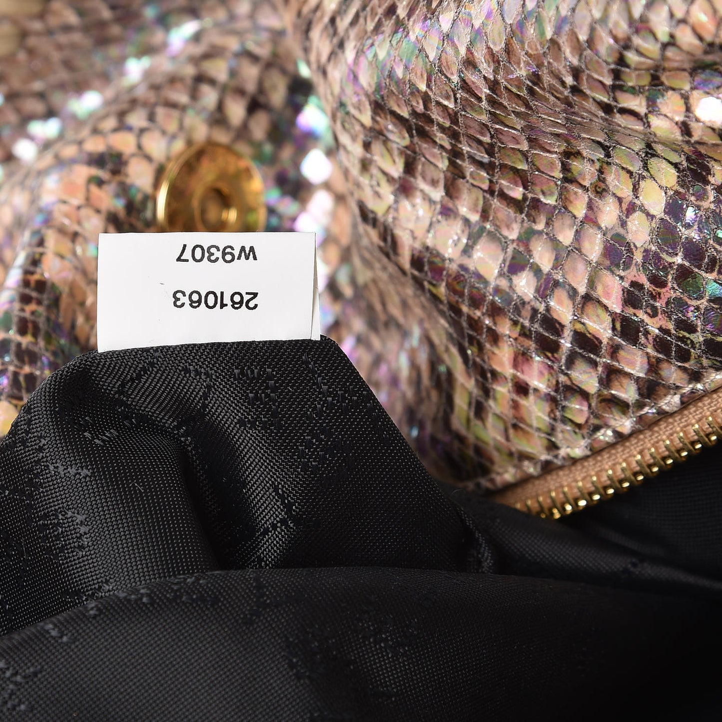 Eco Python Oleographic Small Falabella Tote