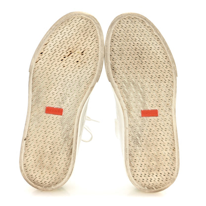 Hermes Crocodile Calfskin Deep Sneakers 37.5 White Vert Jade 6 of 9