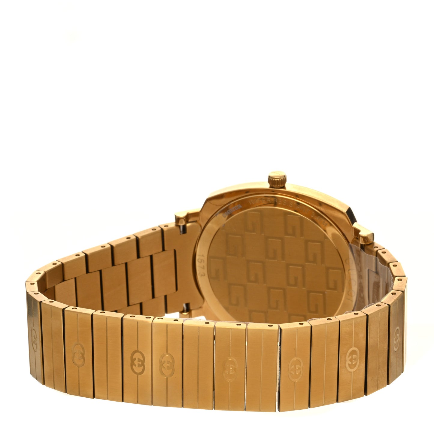 Stainless Steel 38mm Grip Quartz Watch Gold