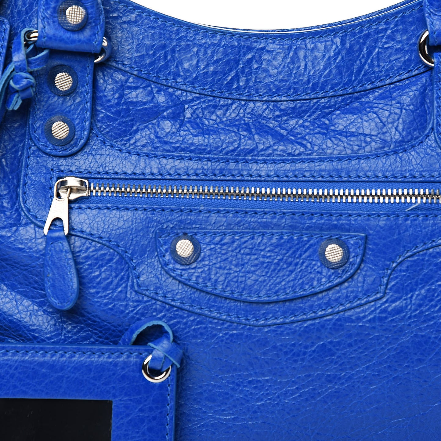 Agneau Giant 12 Silver Hardware Town Bleu Lazuli