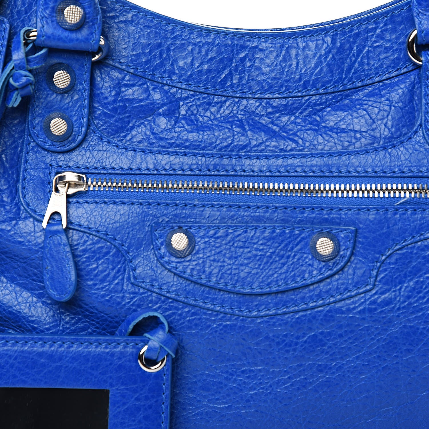 Balenciaga Agneau Giant 12 Silver Hardware Town Bleu Lazuli 10 of 10
