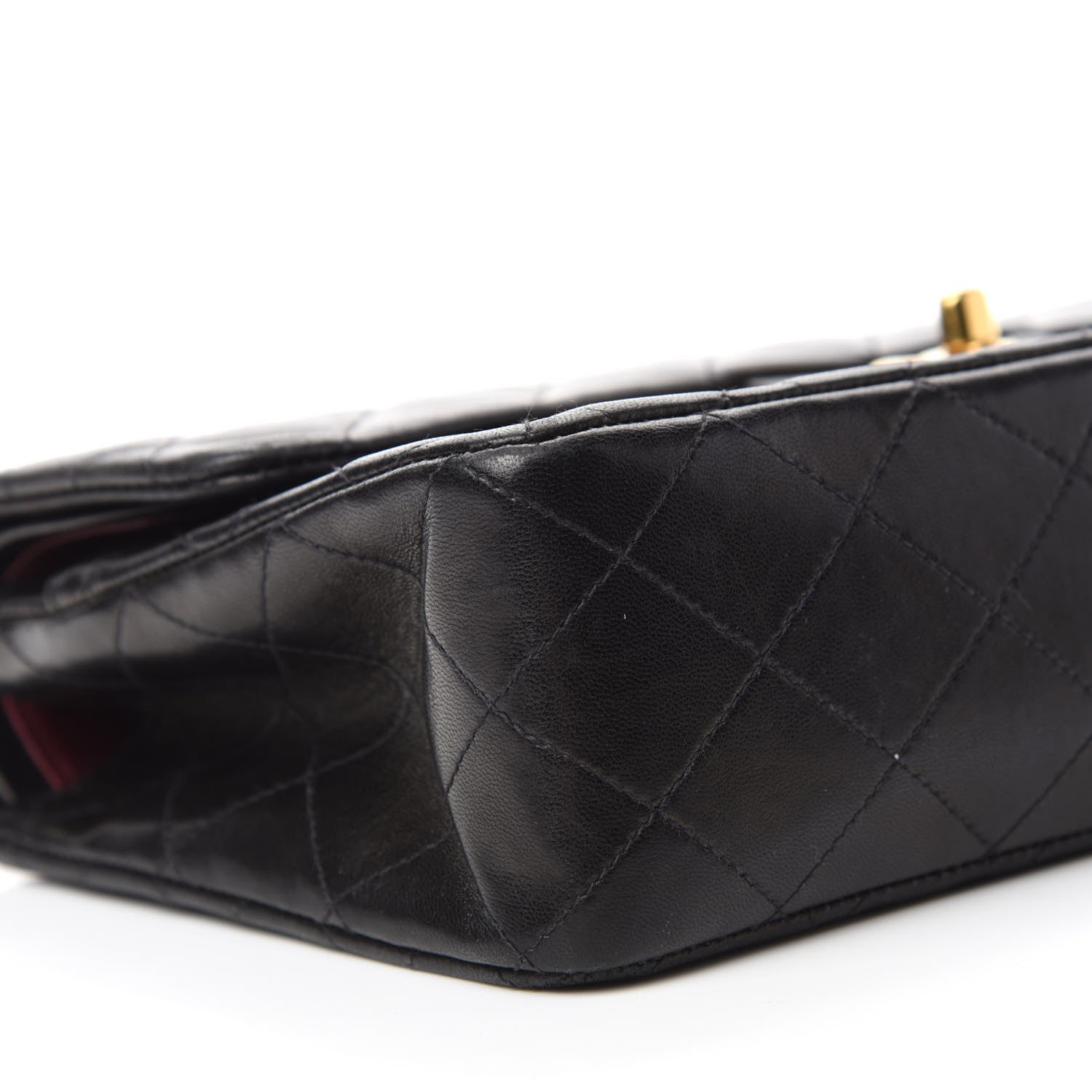 Chanel Lambskin Quilted Medium Double Flap Black 6 of 15