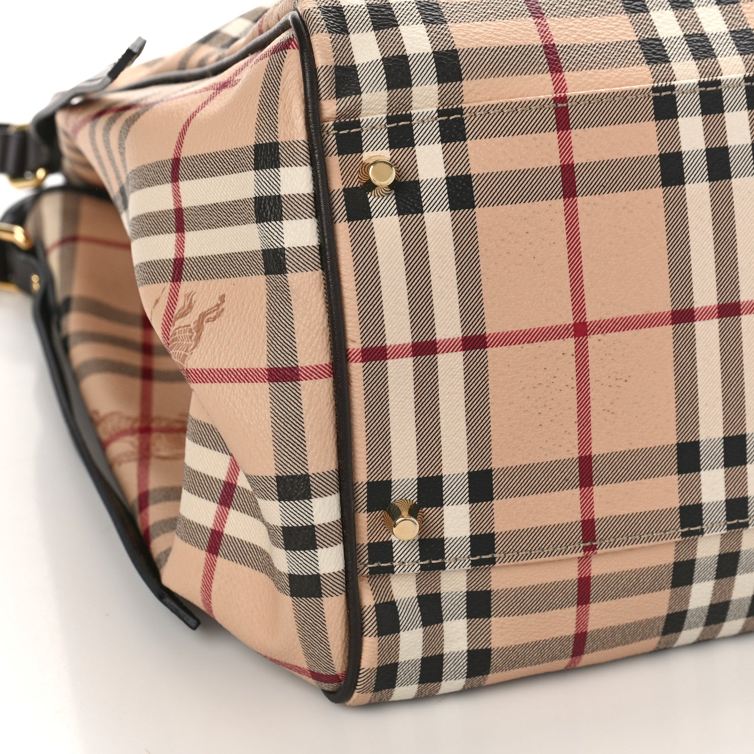 Burberry Haymarket Check Small Canterbury Tote Chocolate 8 of 12