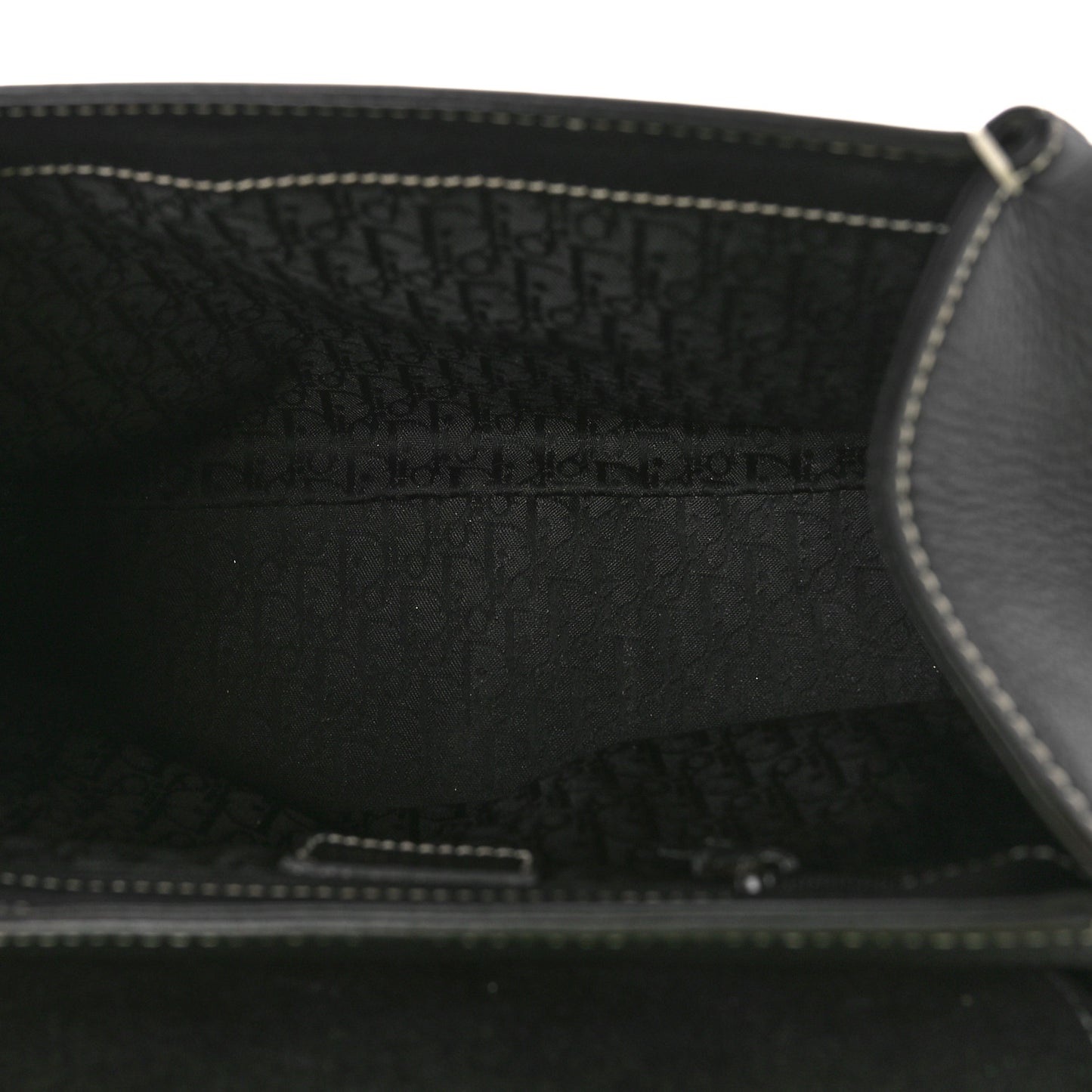 Calfskin Saddle Top Handle Satchel Black