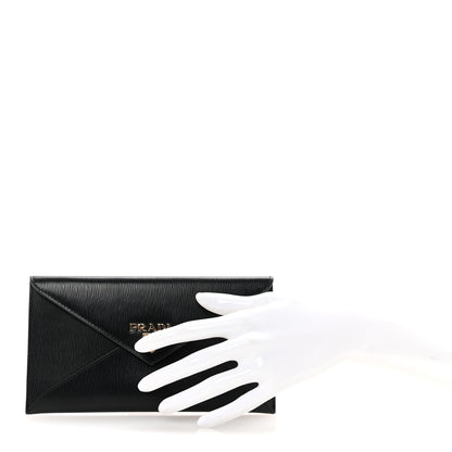 Prada Vitello Move Envelope Wallet Black 2 of 7
