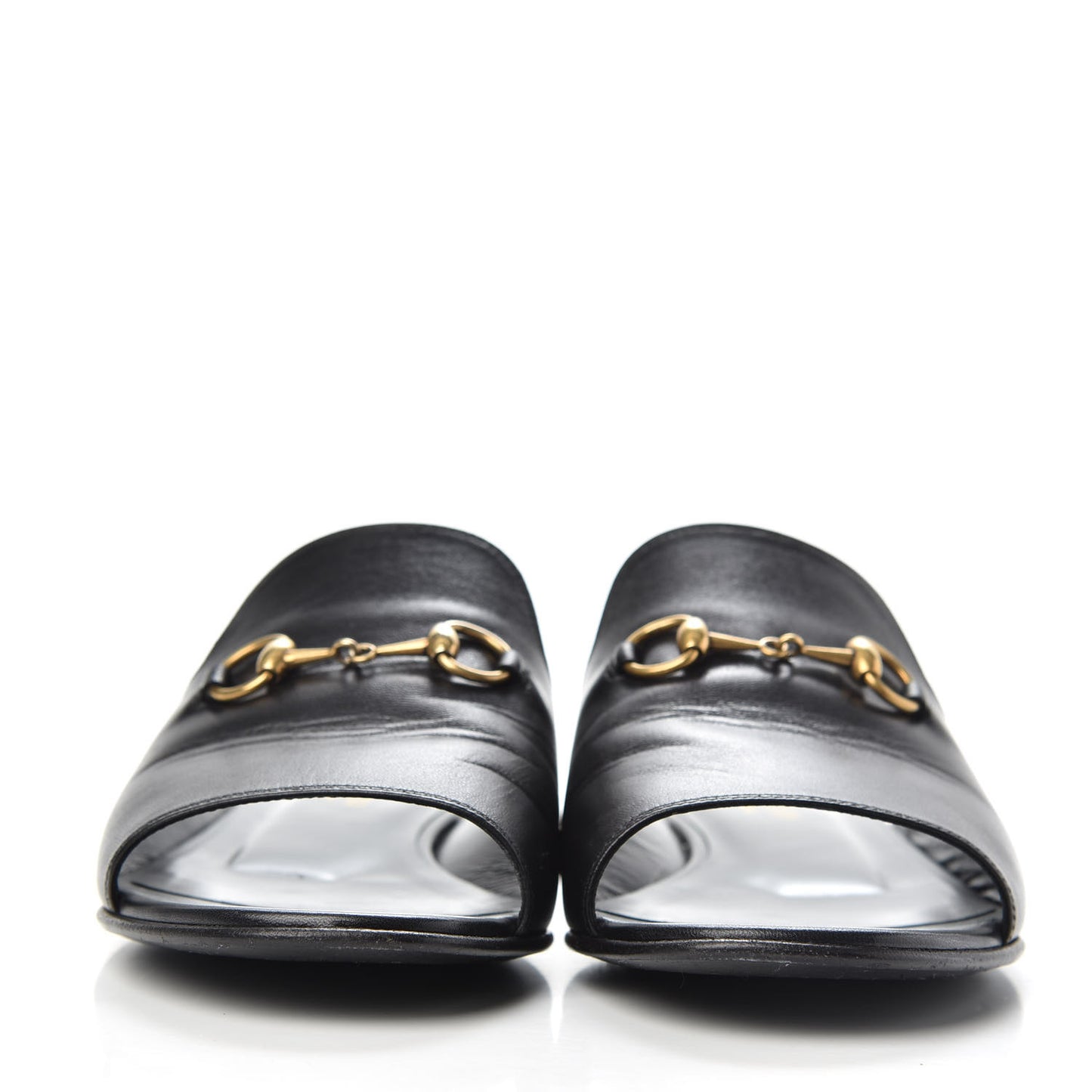 Malaga Kid Horsebit Slide Sandals 37.5 Black