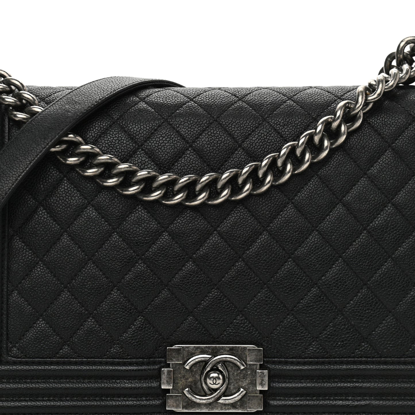 Caviar Quilted New Medium Boy Flap Black