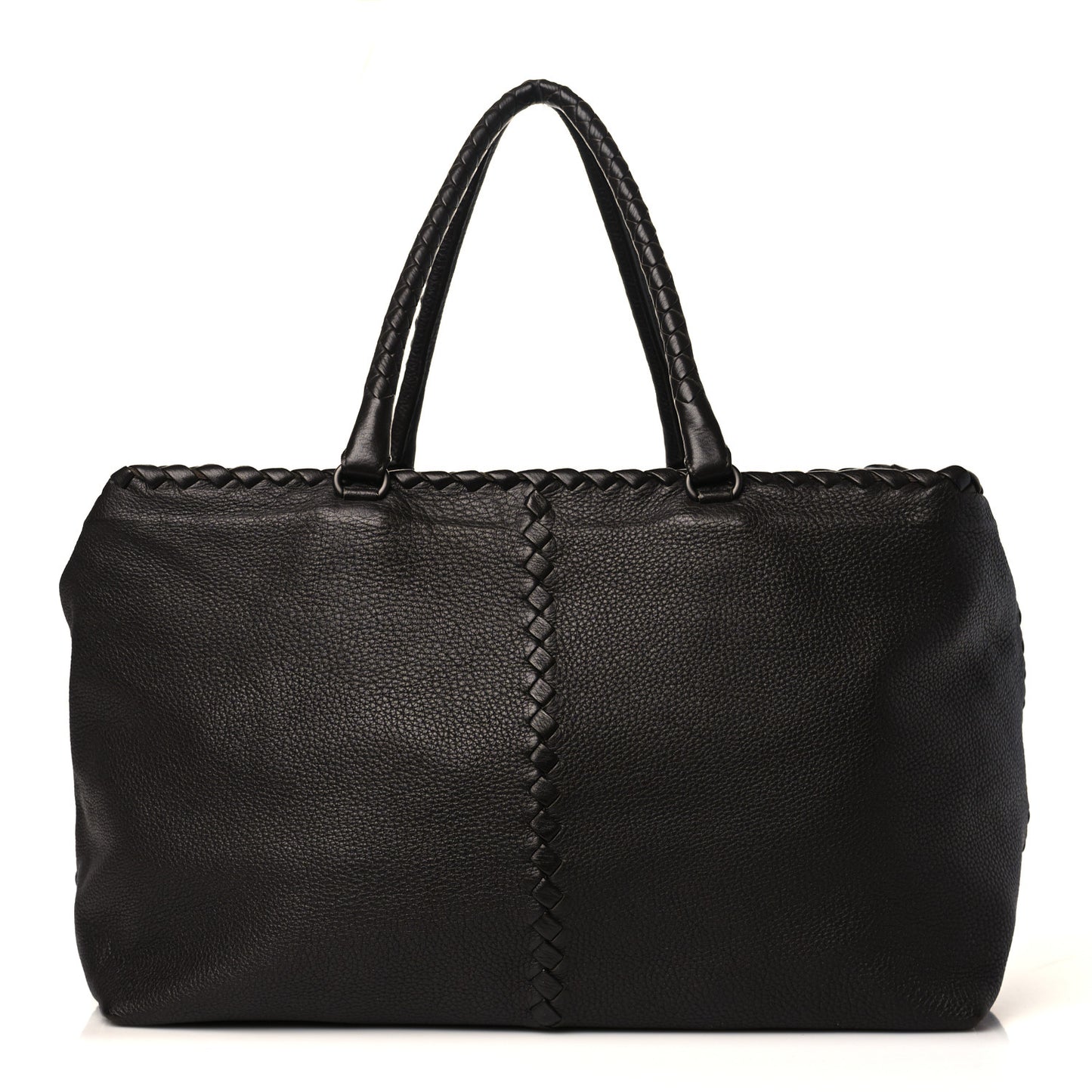 Cervo Intrecciato Brick Tote Ebano