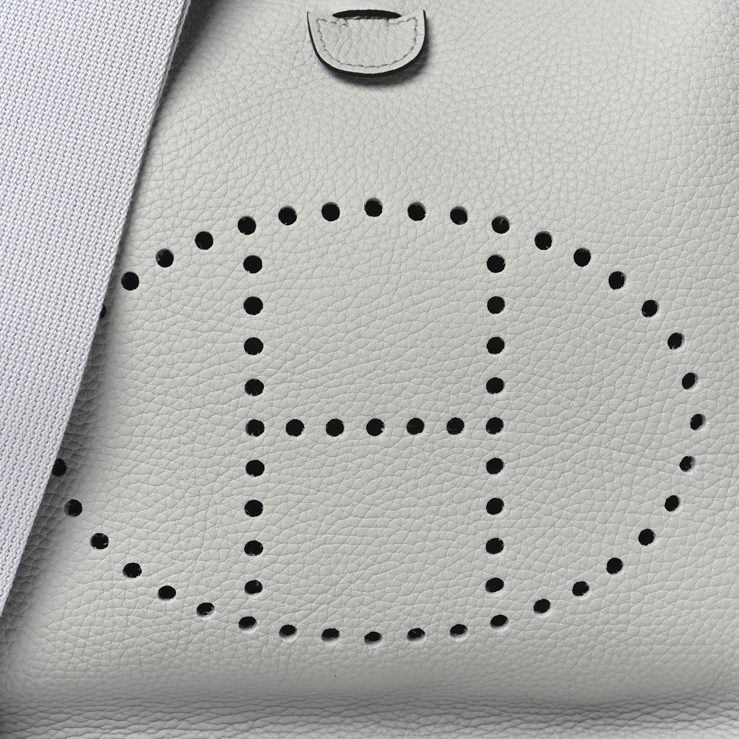 Hermes Taurillon Clemence Evelyne III PM Bleu Pale 8 of 10