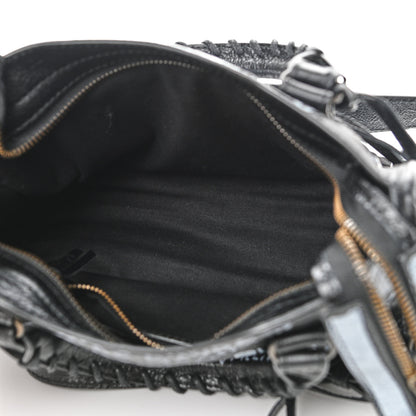 Balenciaga Agneau Arena Graffiti All Over Classic Hardware Mini City Black White 5 of 11