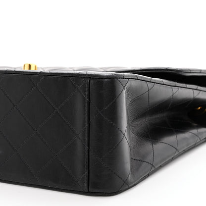 Chanel Lambskin Quilted XL Jumbo Single Flap Black 9 of 11