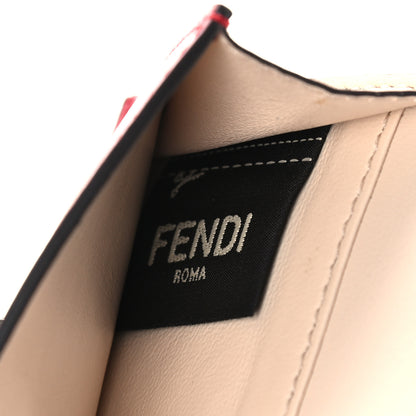 Fendi Vitello Grace Peekaboo Micro Tri-Fold Wallet Fragola 9 of 12