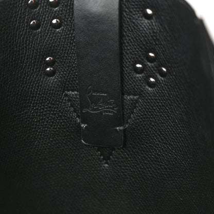 Christian Louboutin Calfskin Empire Spike Studded Mini Cabachic Bucket Bag Black 6 of 13