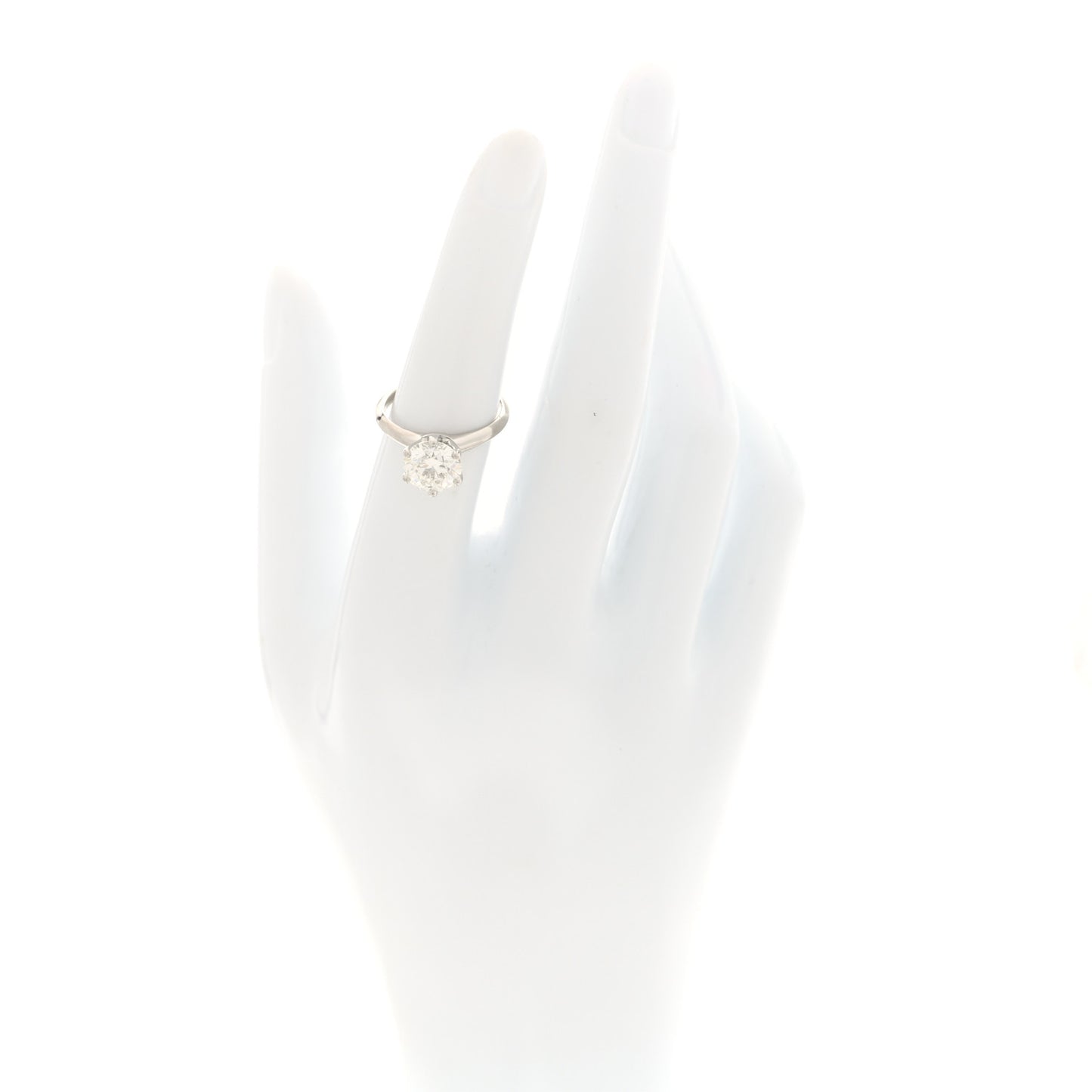 Platinum Diamond 2.08ct Solitaire Engagement Ring 52 6