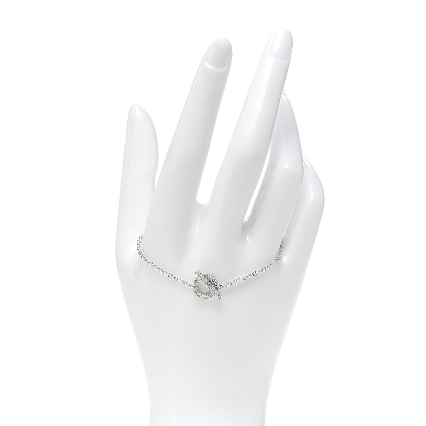 18K White Gold Diamond Finesse Bracelet ST