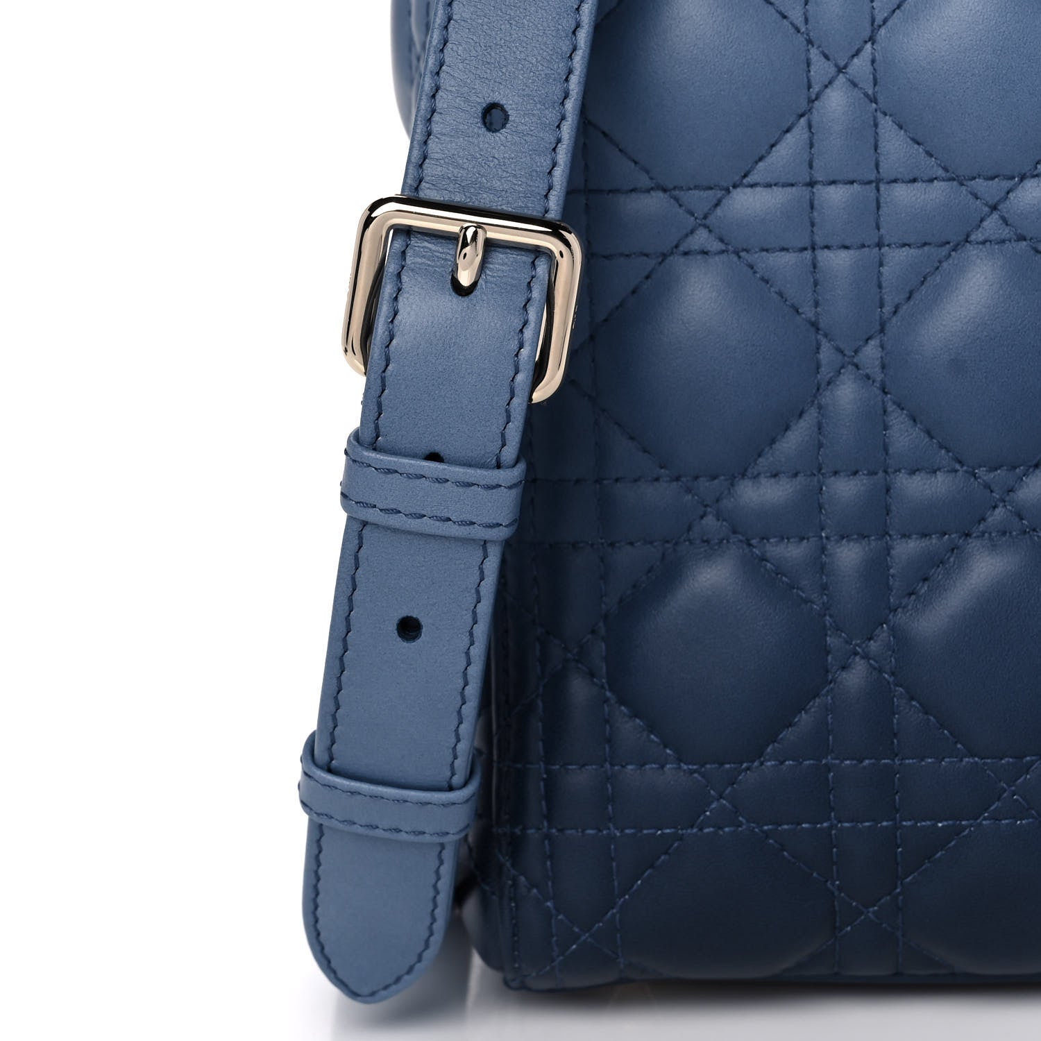 Christian Dior Lambskin Cannage Gradient Medium Lady Dior Blue 11 of 11
