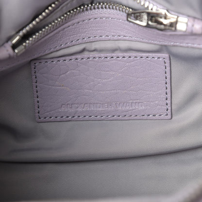 Alexander Wang Pebbled Lambskin Mini Rockie Lavender Rodhium Hardware 6 of 9